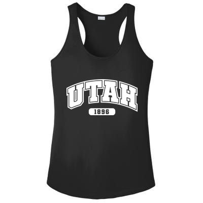 Utah Collegiate Style 1896 Ladies PosiCharge Competitor Racerback Tank