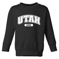Utah Collegiate Style 1896 Toddler Sweatshirt