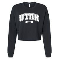 Utah Collegiate Style 1896 Cropped Pullover Crew