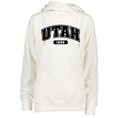 Utah Collegiate Style 1896 Womens Funnel Neck Pullover Hood