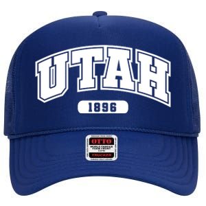 Utah Collegiate Style 1896 High Crown Mesh Back Trucker Hat