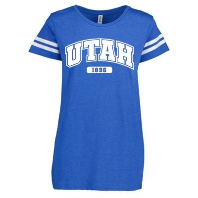 Utah Collegiate Style 1896 Enza Ladies Jersey Football T-Shirt