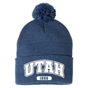 Utah Collegiate Style 1896 Pom Pom 12in Knit Beanie