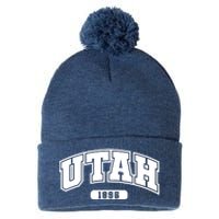 Utah Collegiate Style 1896 Pom Pom 12in Knit Beanie