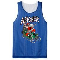 Ugly Christmas Sweater Sleigher Heavy Metal Santa Xmas Cool Gift Mesh Reversible Basketball Jersey Tank