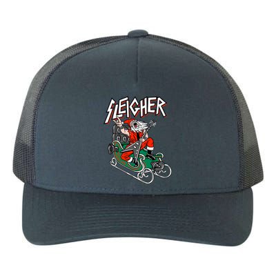 Ugly Christmas Sweater Sleigher Heavy Metal Santa Xmas Cool Gift Yupoong Adult 5-Panel Trucker Hat