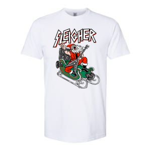 Ugly Christmas Sweater Sleigher Heavy Metal Santa Xmas Cool Gift Softstyle CVC T-Shirt