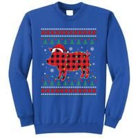 Ugly Christmas Sweater Pig Lover Xmas Lights Santa Meaningful Gift Sweatshirt