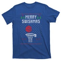 Ugly Christmas Sweater Ugly Sweater Swishmas Basketball Gift T-Shirt