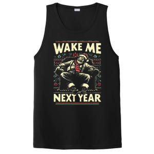 Ugly Christmas Sweater Santa Wake Me Next Year PosiCharge Competitor Tank