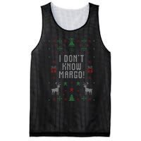 Ugly Christmas Sweater I DonT Know Margo Mesh Reversible Basketball Jersey Tank