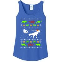 Ugly Christmas Santa Dino T Rex Nerd Geek Christmas Great Gift Ladies Essential Tank