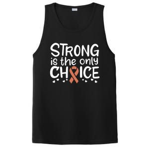 Uterine Cancer Survivor Fight Endometrial Chemo Gift Ribbon Funny Gift PosiCharge Competitor Tank