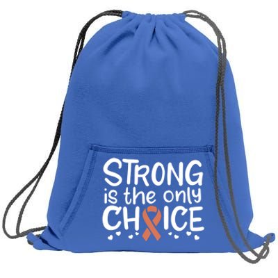 Uterine Cancer Survivor Fight Endometrial Chemo Gift Ribbon Funny Gift Sweatshirt Cinch Pack Bag