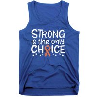 Uterine Cancer Survivor Fight Endometrial Chemo Gift Ribbon Funny Gift Tank Top