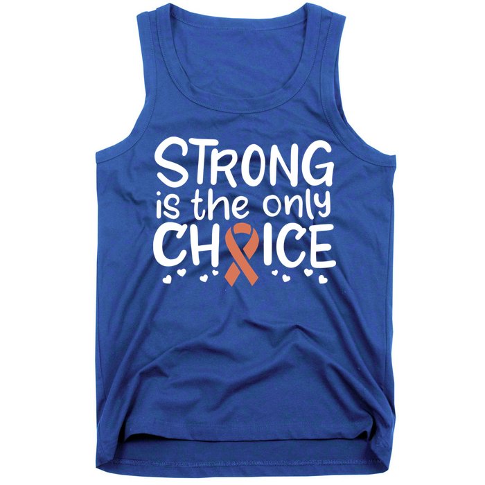 Uterine Cancer Survivor Fight Endometrial Chemo Gift Ribbon Funny Gift Tank Top