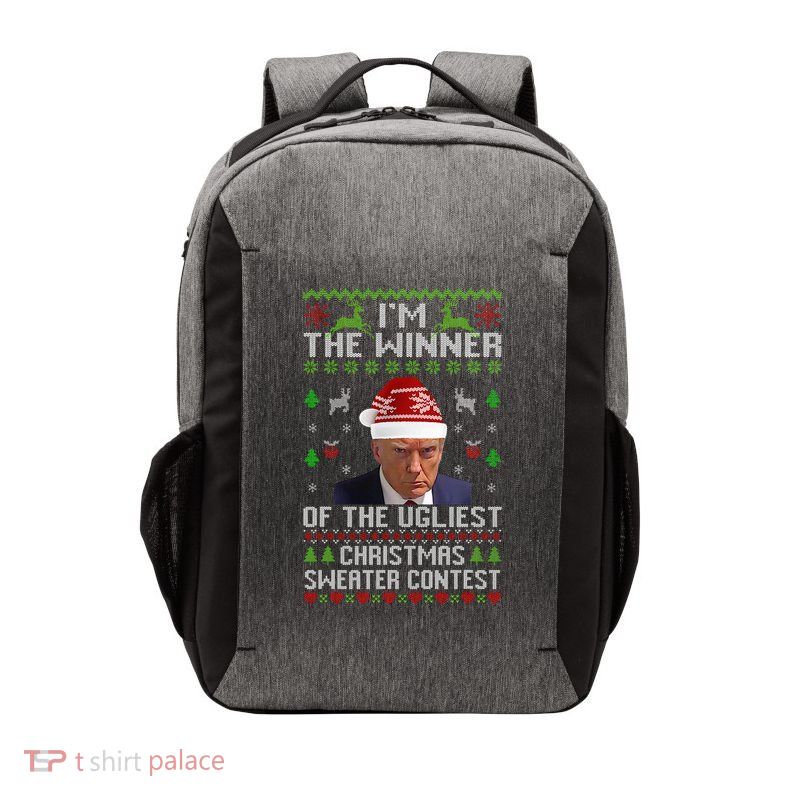 Ugliest Christmas Sweater Contest  Anti-trump  Vector Backpack