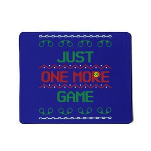 Ugly Christmas Sweater Pickleball Cool Gift Just One More Game Cool Gift Mousepad