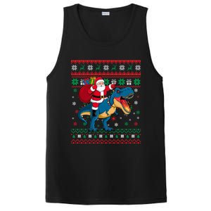 Ugly Christmas Snow Santa Hat Lights Snowflakes Trex Cool Gift PosiCharge Competitor Tank