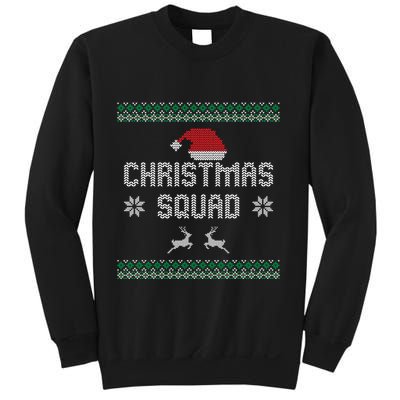 Ugly Christmas Squad Family Group Matching Christmas Pajama Party Sweatshirt
