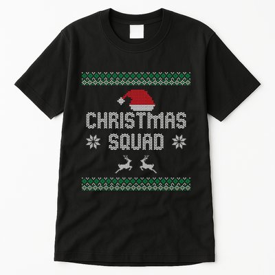 Ugly Christmas Squad Family Group Matching Christmas Pajama Party Tall T-Shirt