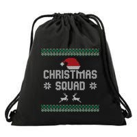 Ugly Christmas Squad Family Group Matching Christmas Pajama Party Drawstring Bag