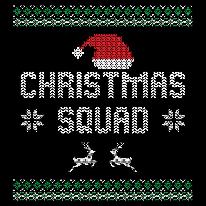 Ugly Christmas Squad Family Group Matching Christmas Pajama Party Drawstring Bag