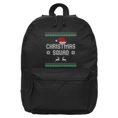Ugly Christmas Squad Family Group Matching Christmas Pajama Party 16 in Basic Backpack