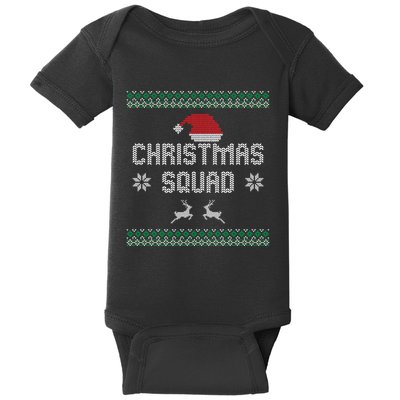 Ugly Christmas Squad Family Group Matching Christmas Pajama Party Baby Bodysuit