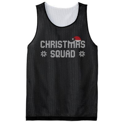 Ugly Christmas Squad Family Group Matching Christmas Pajama Party Mesh Reversible Basketball Jersey Tank