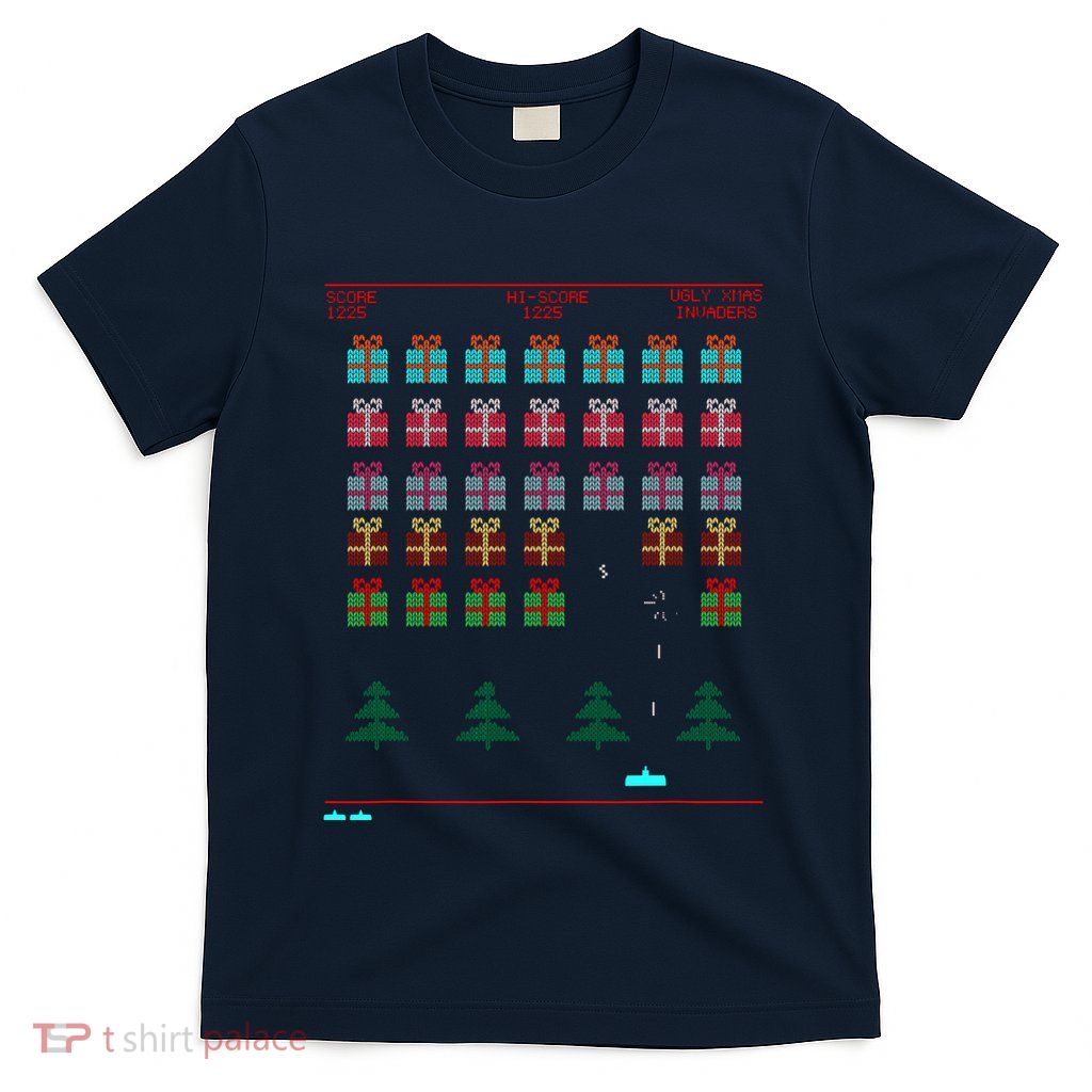 Ugly Christmas Style Retro Video Game T-Shirt
