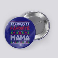 Ugly Christmas Sweaters SantaS Favorite Mama Cute Gift Button