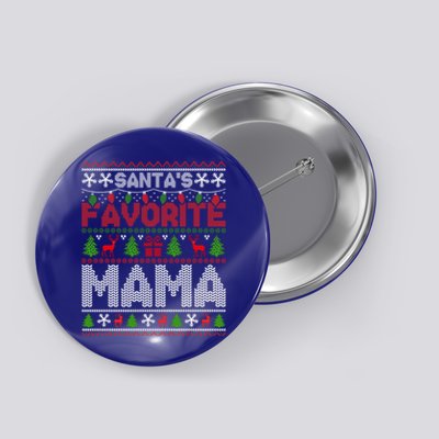 Ugly Christmas Sweaters SantaS Favorite Mama Cute Gift Button