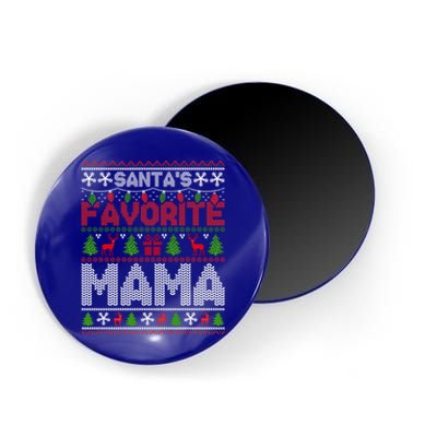 Ugly Christmas Sweaters SantaS Favorite Mama Cute Gift Magnet