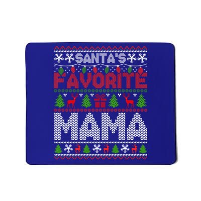 Ugly Christmas Sweaters SantaS Favorite Mama Cute Gift Mousepad