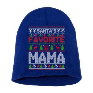 Ugly Christmas Sweaters SantaS Favorite Mama Cute Gift Short Acrylic Beanie