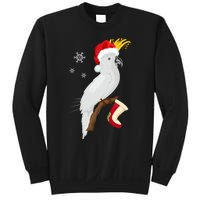 Umbrella Cockatoo Santa Hat Funny Christmas Sweatshirt