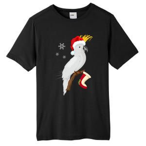 Umbrella Cockatoo Santa Hat Funny Christmas Tall Fusion ChromaSoft Performance T-Shirt