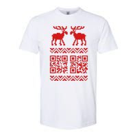 Ugly Christmas Sweater Qr Code Happy New Year Softstyle CVC T-Shirt