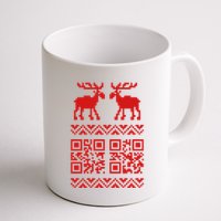 Ugly Christmas Sweater Qr Code Happy New Year Coffee Mug