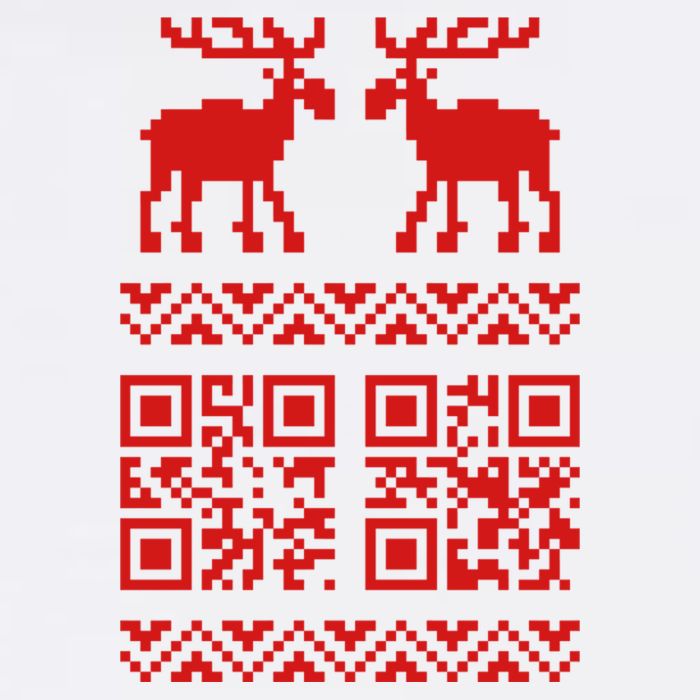 Ugly Christmas Sweater Qr Code Happy New Year Coffee Mug