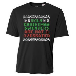 Ugly Christmas Sweaters Are Hot Overrated Funny Cooling Performance Crew T-Shirt