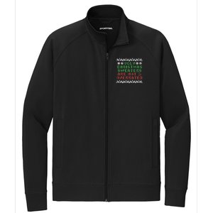 Ugly Christmas Sweaters Are Hot Overrated Funny Stretch Full-Zip Cadet Jacket