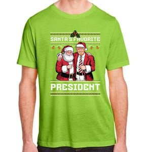 Ugly Christmas SantaS Favorite President Gift Adult ChromaSoft Performance T-Shirt