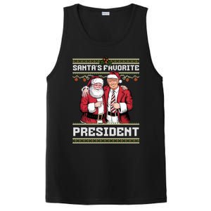 Ugly Christmas SantaS Favorite President Gift PosiCharge Competitor Tank