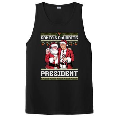 Ugly Christmas SantaS Favorite President Gift PosiCharge Competitor Tank