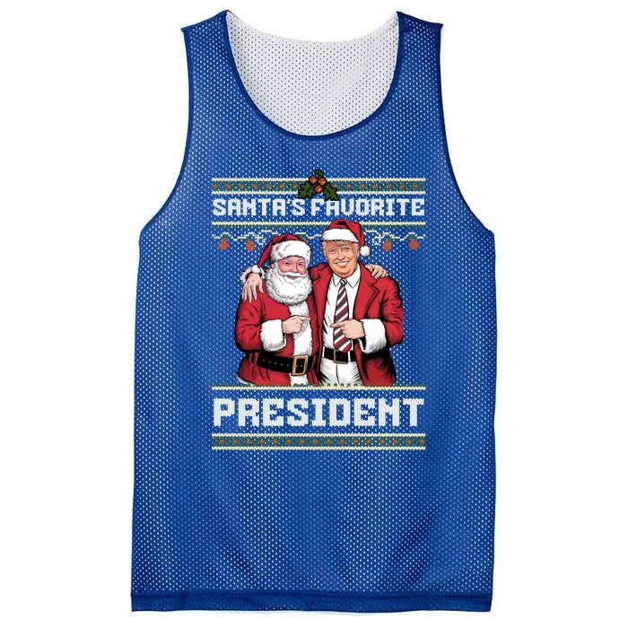 Ugly Christmas SantaS Favorite President Gift Mesh Reversible Basketball Jersey Tank