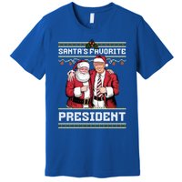 Ugly Christmas SantaS Favorite President Gift Premium T-Shirt