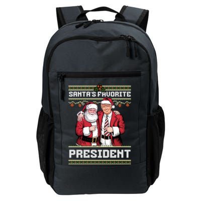 Ugly Christmas SantaS Favorite President Gift Daily Commute Backpack