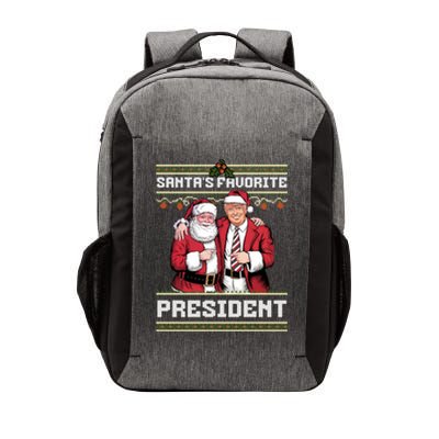 Ugly Christmas SantaS Favorite President Gift Vector Backpack